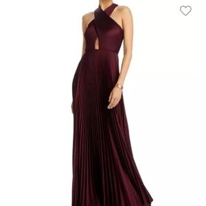 A.L.C. Athena Satin Pleated Dress